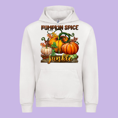 Pumpkin Spice Junkie Urban Hoodie Designed By Bundleandbundleshop