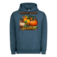 Pigment Midnight Navy pumpkin spice junkie Urban Hoodie - BundleAndBundleShop