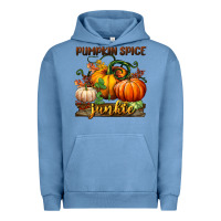Pigment Pebble Blue pumpkin spice junkie Urban Hoodie - BundleAndBundleShop