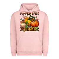 Pigment Salmon pumpkin spice junkie Urban Hoodie - BundleAndBundleShop