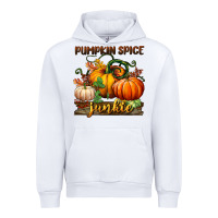 White pumpkin spice junkie Urban Hoodie - BundleAndBundleShop