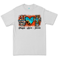 Dove Grey peace love jesus Premium Tee - JahusDesignShop