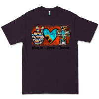 Plum peace love jesus Premium Tee - JahusDesignShop
