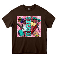 Chocolate Brown teacher Heavy Core Tee - AdoDesignShop