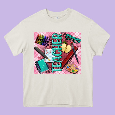 Teacher Heavy Core Tee Designed By Adodesignshop