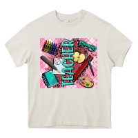 Cream teacher Heavy Core Tee - AdoDesignShop