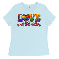 Baby Blue love is all that matters Ladies Tee - JahusDesignShop