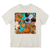 Autumn Cows Seamless Pattern Heavy Core Tee | Teevron