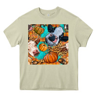 Mossy autumn cows seamless pattern Heavy Core Tee - BundleAndBundleShop
