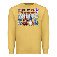 Antique Gold Red white cool with gnomies 4th of july Premium Sweatshirt - HowdyJamesFarm