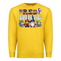 Lemon Red white cool with gnomies 4th of july Premium Sweatshirt - HowdyJamesFarm