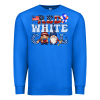 Red White Cool With Gnomies 4th Of July Premium Sweatshirt | Teevron
