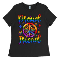 Black proud friend Ladies Tee - JahusDesignShop