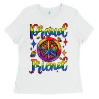 White proud friend Ladies Tee - JahusDesignShop