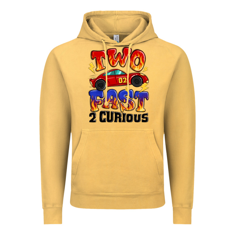 Two Fast Two Curious Boys Birthday Racing Car Vintage Hoodie by MaliasSmallBusiness | Teevron