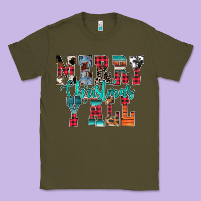 Merry Christmas Y'all Classic Tee Designed By Cowhidedigitalart