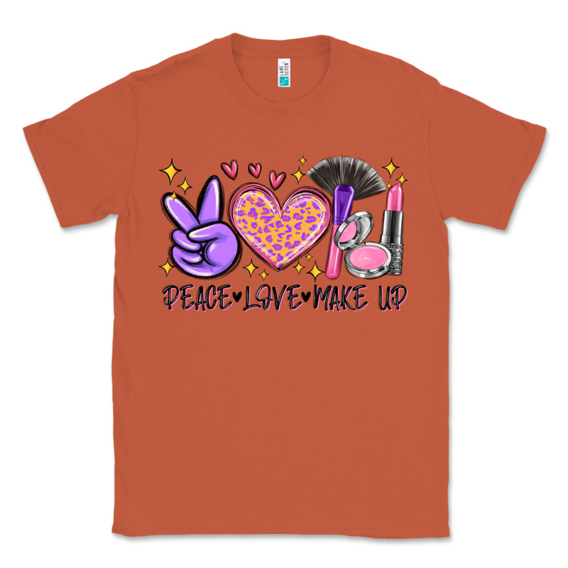 Peace Love Make Up Classic Tee by MaliasSmallBusiness | Teevron