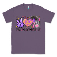 Lavender peace love make up Classic Tee - MaliasSmallBusiness