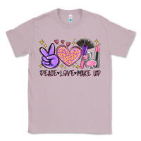 Lilac peace love make up Classic Tee - MaliasSmallBusiness