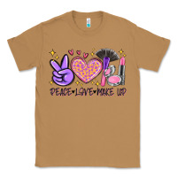Toasted Coconut peace love make up Classic Tee - MaliasSmallBusiness