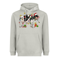 Moon Dust christmas holstein cow Heavyweight Hoodie - CowGirlArtShop