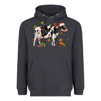 Smoke christmas holstein cow Heavyweight Hoodie - CowGirlArtShop