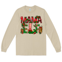 Mushroom Christmas Mama Elf Long Sleeve Tee - BundleAndBundleShop