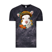 Cloud Black cute baby lamb thanksgiving nancy Vintage Tee - NancyCooperArtShop