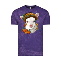 Cloud Purple cute baby lamb thanksgiving nancy Vintage Tee - NancyCooperArtShop