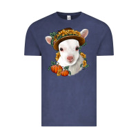 Vintage Denim cute baby lamb thanksgiving nancy Vintage Tee - NancyCooperArtShop