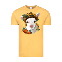 Vintage Mustard cute baby lamb thanksgiving nancy Vintage Tee - NancyCooperArtShop