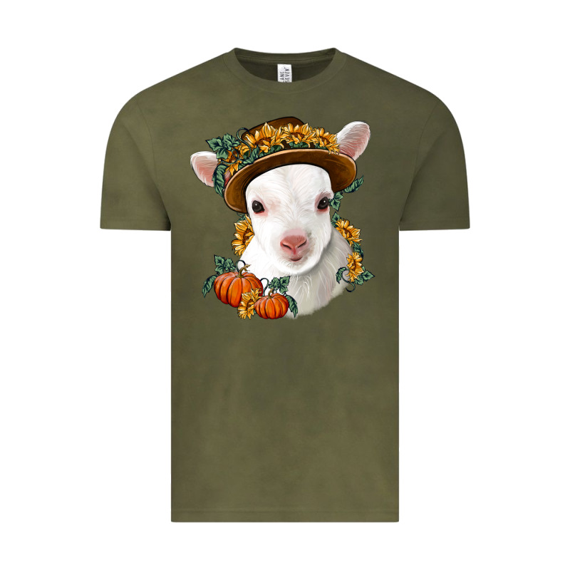 Cute Baby Lamb Thanksgiving Nancy Vintage Tee by NancyCooperArtShop | Teevron