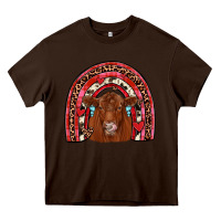 Chocolate Brown valentines red angus rainbow Heavy Core Tee - JahusDesignShop