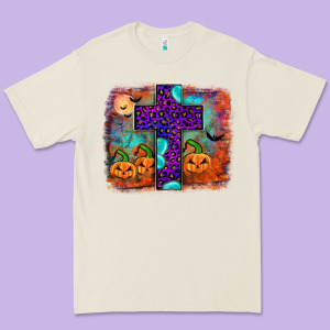 Halloween Cross Premium Tee Designed By Jahusdesignshop