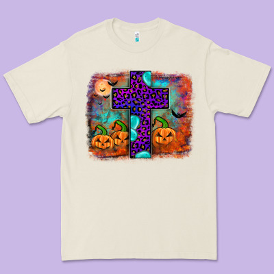 Halloween Cross Premium Tee Designed By Jahusdesignshop