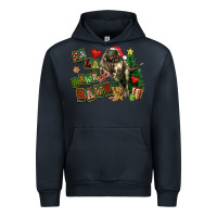 Navy Fa La La Trex Christmas Urban Hoodie - FaDigitalArtStudio