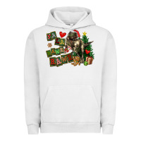 Pigment Lunar Rock Fa La La Trex Christmas Urban Hoodie - FaDigitalArtStudio