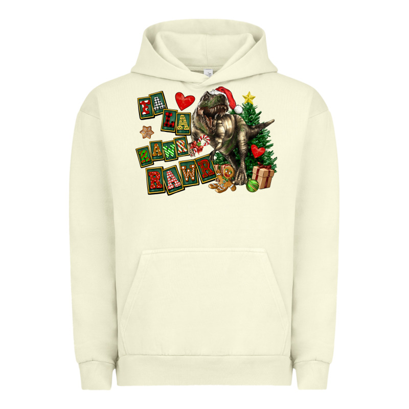 Fa La La Trex Christmas Urban Hoodie by FaDigitalArtStudio | Teevron