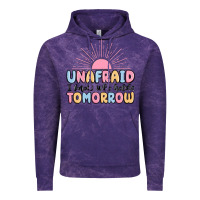 Cloud Purple unafraid i know who holds tomorrow Vintage Hoodie - MaliasSmallBusiness