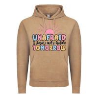 Vintage Coffee unafraid i know who holds tomorrow Vintage Hoodie - MaliasSmallBusiness