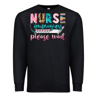 Black Nurse in progres Premium Sweatshirt - CowGirlArtShop