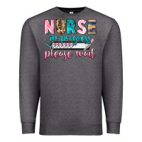 Charcoal Heather Nurse in progres Premium Sweatshirt - CowGirlArtShop
