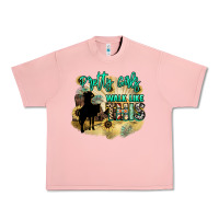 Salmon pretty girls walk like this Urban Heavy Tee - NancyCooperArtShop