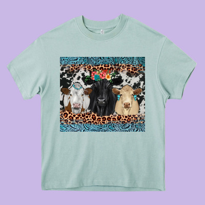Black Angus Simmental Charolais Heavy Core Tee Designed By Jahusdesignshop