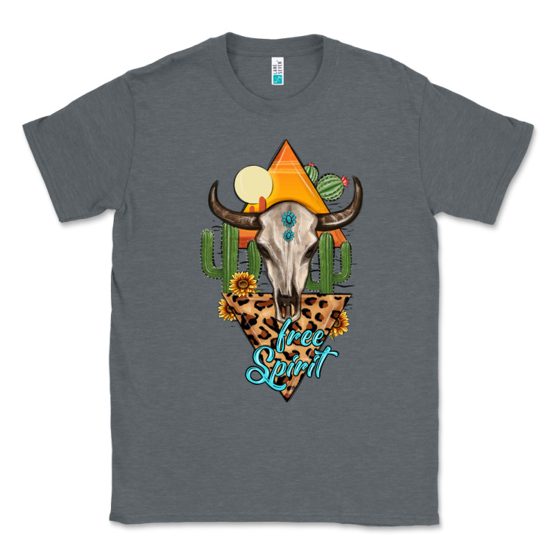 Free Spirit Bull Skull Classic Tee by MaliasSmallBusiness | Teevron