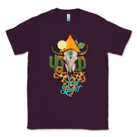 Plum free spirit bull skull Classic Tee - MaliasSmallBusiness