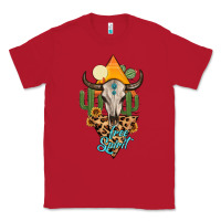 Red free spirit bull skull Classic Tee - MaliasSmallBusiness