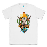 White free spirit bull skull Classic Tee - MaliasSmallBusiness