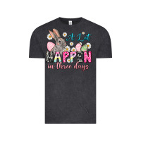 Vintage Black A lot can happen in three days Vintage Tee - NancyCooperArtShop
