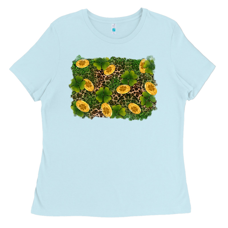 St Patricks Day Background Ladies Tee by RanaPortraitStore | Teevron